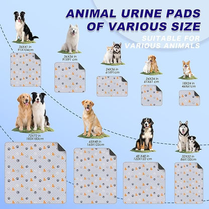Washable Pee Pads for Dogs, 2 Pack Absorbent Reusable Training Dog Pads Pet - Image 7