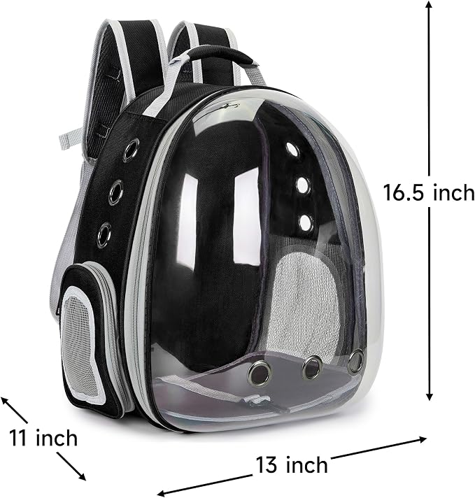 Cat Bubble Backpack Carrier for Small Medium Dogs Cats Carrying Bag, Airline - Image 7
