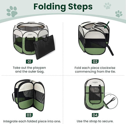 Love's cabin Pet Puppy Dog Playpen, Large Dog Tent Crates Cage Indoor/Outdoor - Image 8