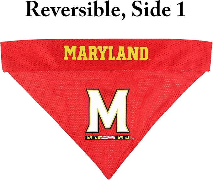 Pets First Collegiate Pet Accessories, Reversible Bandana, Maryland Terrapins - Image 3