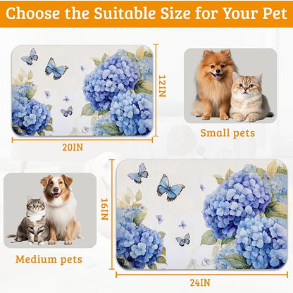 Pet Feeding Mat, Non-Slip Water Bowl Placemat, Pet Supplies 16" x 24" - Image 6