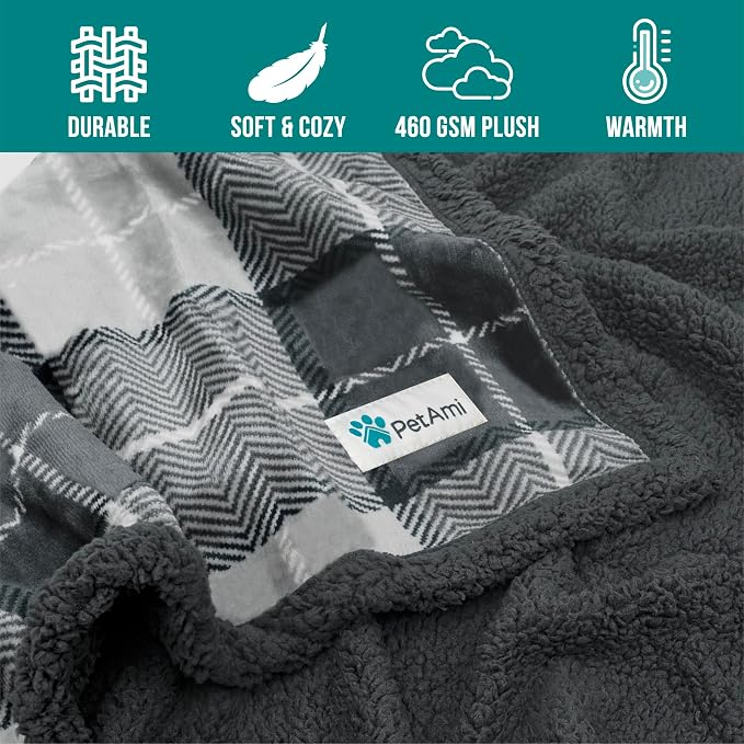 PetAmi Dog Blanket for Medium Large Dogs, Pet Bed Blanket Cat Puppy Kitten - Image 8