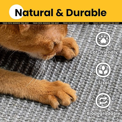 Cat Scratcher Mat, Natural Sisal Cat Scratch Pad - Image 6