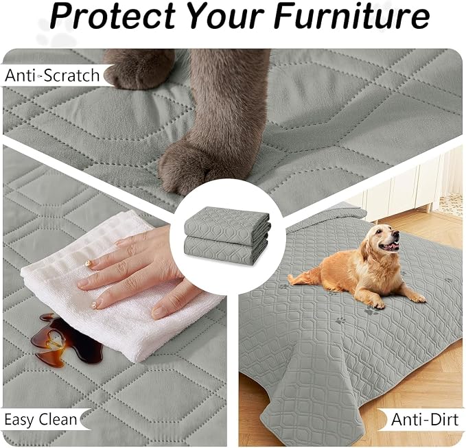 hyha Waterproof Dog Bed Blanket, Soft Pet Blankets, Waterproof Couch Cover - Image 5