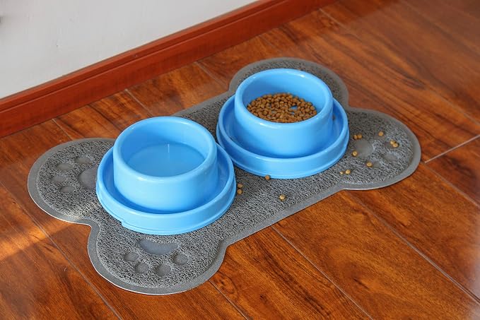 Petlike Pet Feeding Mat for Large Dogs and Cats, Non-Slip and Waterproof Large - Image 2