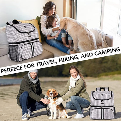 BAGLHER Pet Travel Bag, Double-Layer Pet Supplies Backpack, Pet Travel Backpack - Image 7