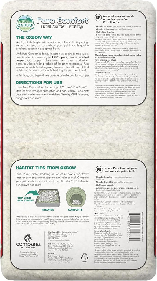 Oxbow Pure Comfort Small Animal Bedding, Odor & Moisture Absorbent Litter - Image 2