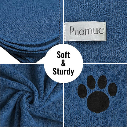 Microfiber Dog Towels for Drying Dogs, Super Absorbent and Soft Pet Grooming - Image 2
