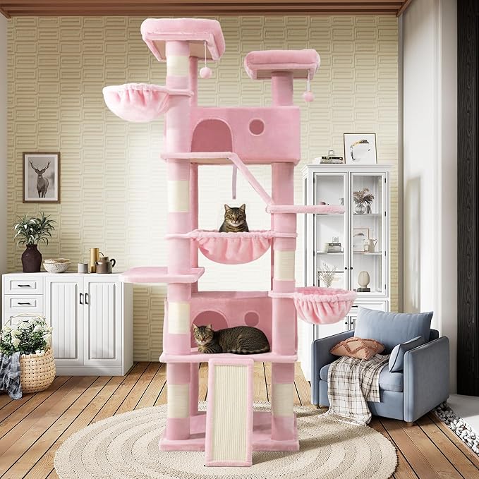 SHA CERLIN 81in Multi-Level Tall Cat Tree Tower - Image 3