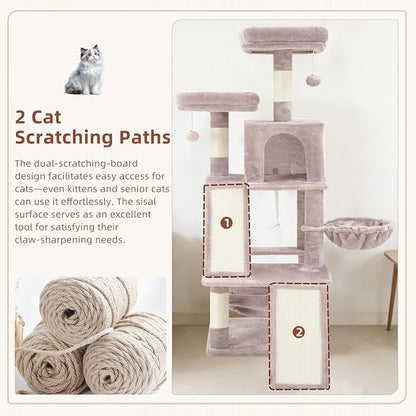 Multi-Level Cat Tree for Indoor Cats, Cat Tower - Image 2