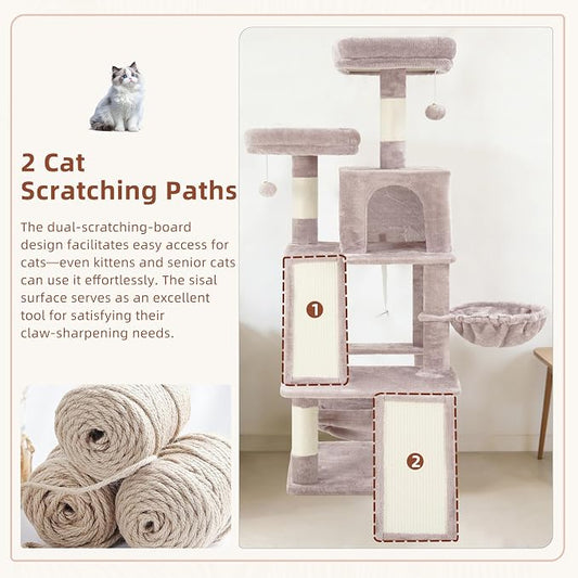 Multi-Level Cat Tree for Indoor Cats, Cat Tower - Image 2