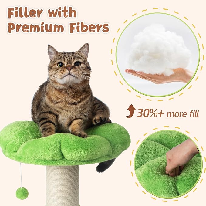 Fantasreen Scratching Post 25 Inch Tall Cat Scratcher - Image 3
