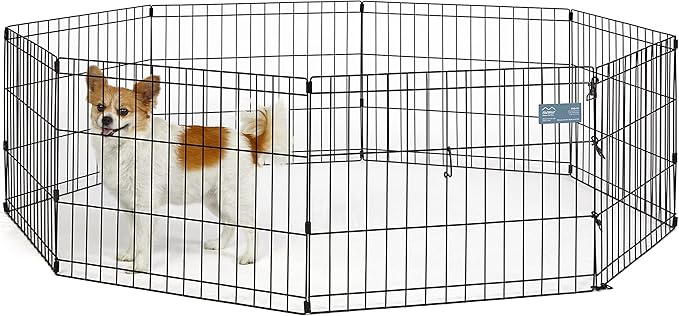 MidWest Homes for Pets Folding Metal Puppy / Dog Exercise Pen, Indoor/Outdoor by MidWestHomesForPets