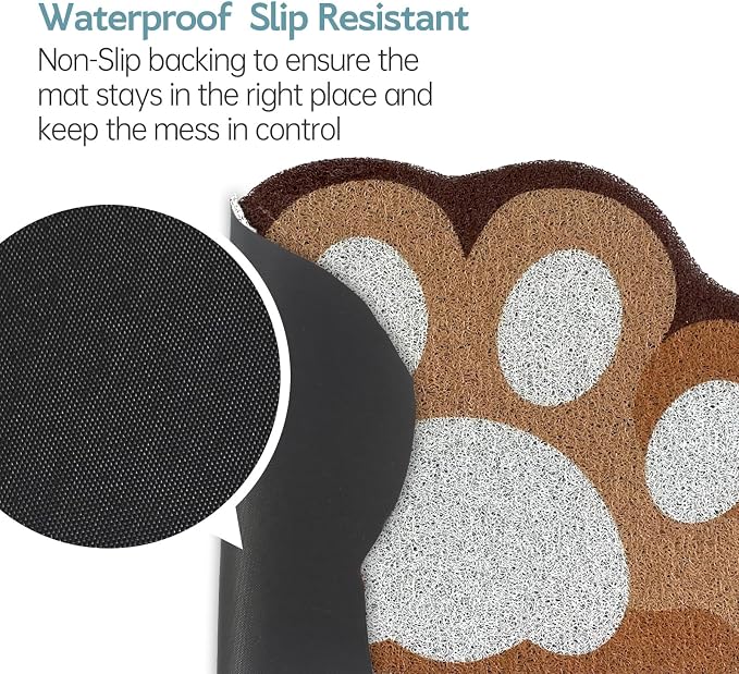 Cute Cat Litter Mat 24”x16”, Litter Box Mat, Litter Trapping Mat, Soft on Kitty - Image 5