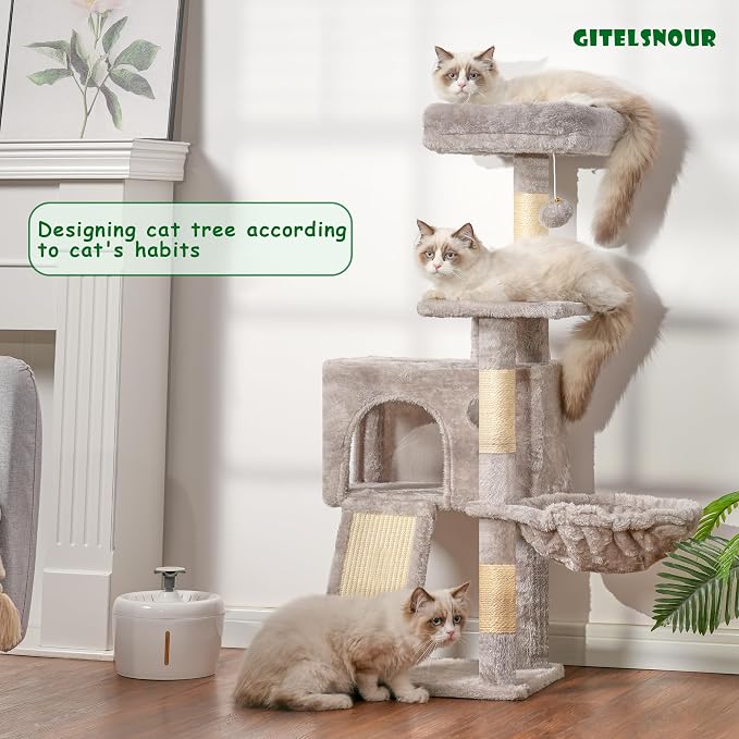 Cat Tree, 41.3" Cat Tower for Indoor Kittens - Image 2