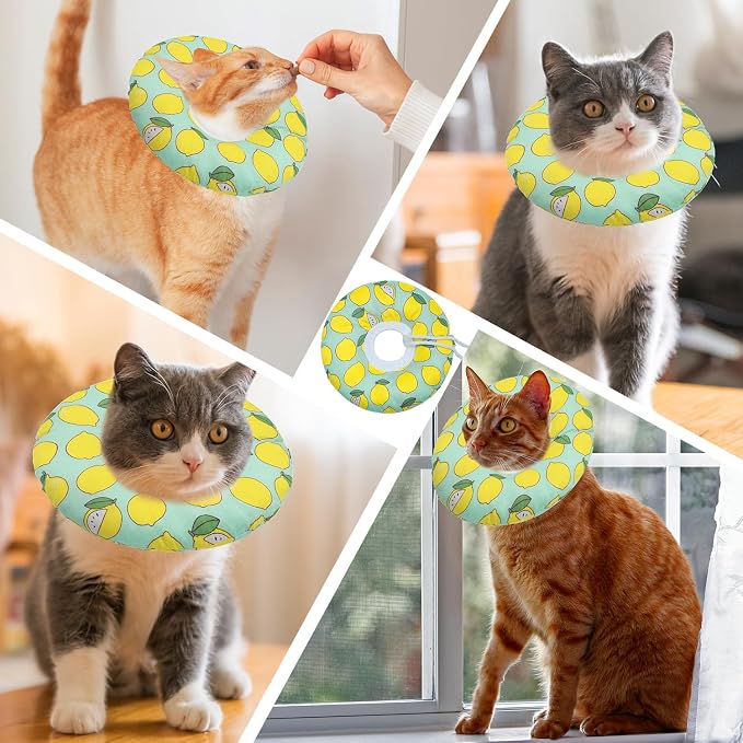 Cat Cone Collar Soft, Adjustable Cat Recovery Collars Kitten Cones to Stop - Image 7