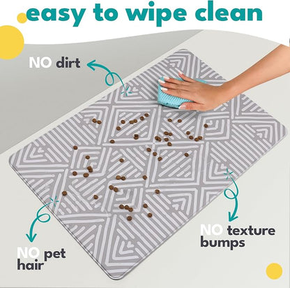 NALALAS Large Dog Mat for Food and Water, Cat Feeding Mat | Large Waterproof - Image 4