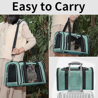 Soft-Sided Cat/Dog/Pet Carrier, Collapsible Pets Travel Carriers - Image 6