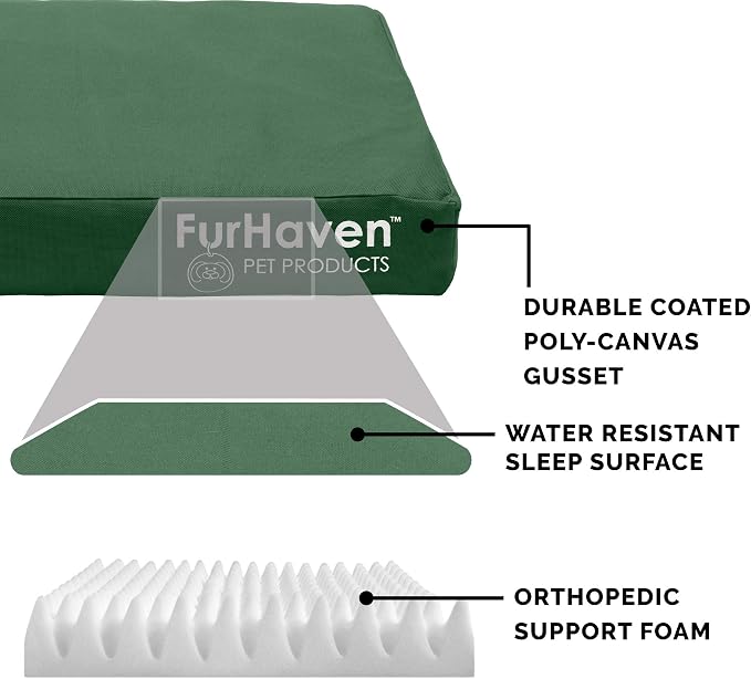 Furhaven Indoor/Outdoor Logo Oxford Polycanvas Mattress - Image 4