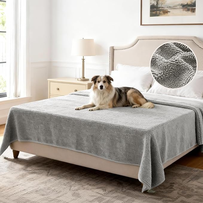 H.VERSAILTEX Non Slip Pet Couch Cover Chenille Dog Bed Protector Thick Soft by HVERSAILTEX