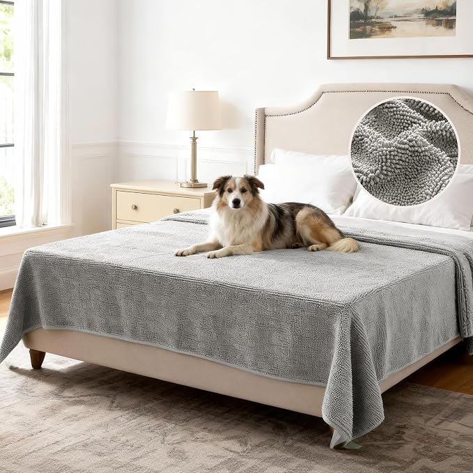 H.VERSAILTEX Non Slip Pet Couch Cover Chenille Dog Bed Protector Thick Soft by HVERSAILTEX