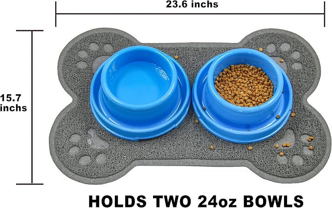 Petlike Pet Feeding Mat for Large Dogs and Cats, Non-Slip and Waterproof Large - Image 6
