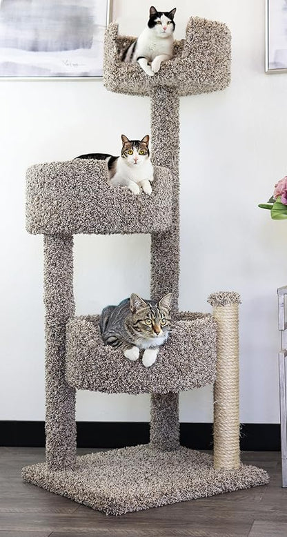 New Cat Condos Real Wood and Carpeted Cat Tree by New+Cat+Condos