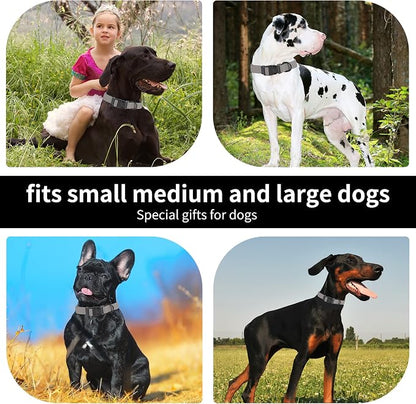 lynxking Dog Collar Soft Padded Breathable Cotton Solid Color Strong Adjustable - Image 5