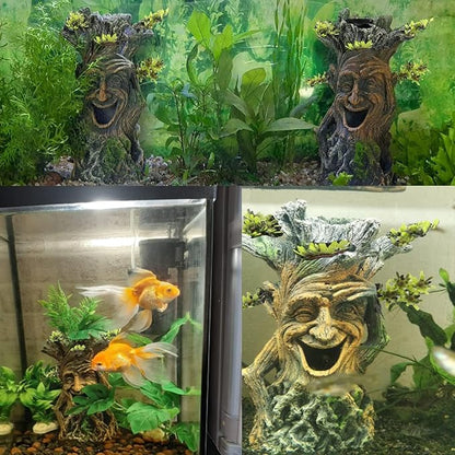 Tfwadmx Fish Tank Tree Trunk Decoration Aquarium Statue Hollow Stump Root - Image 4