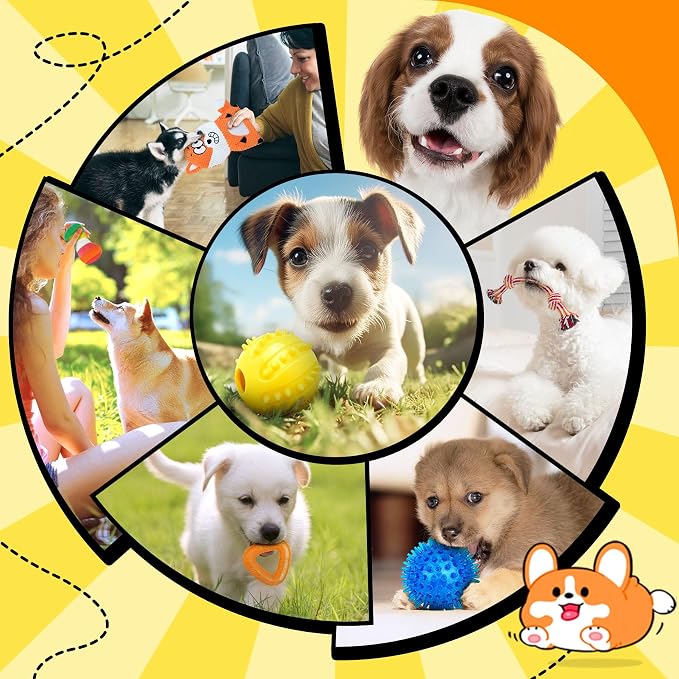 Zeaxuie 9 Pack Puppy Toys for Teething, Puppy Chew Toys - Image 7