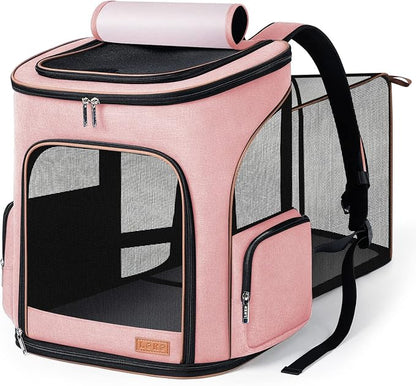 Lekereise Pet Carrier Backpack Expandable Cat Backpack Carrier by Lekereise