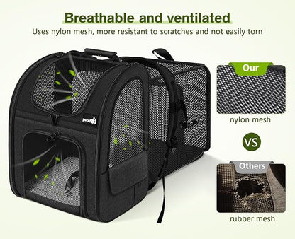 Pecute Cat Backpack Carrier Expandable, Pet Backpack - Image 4