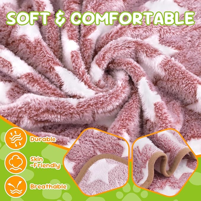 6 Pcs Dog Blanket Super Soft Pet Puppy Blankets Calming Dog Blankets - Image 3