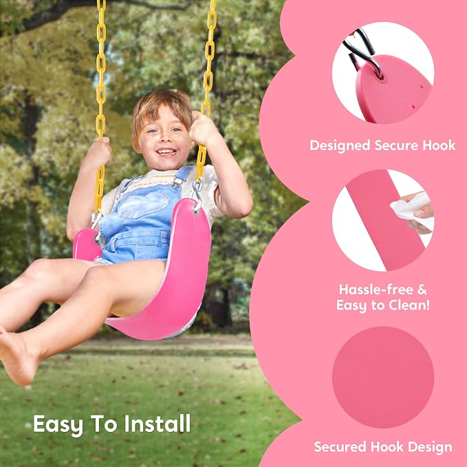 TURFEE Swings for Outdoor Swing Set -SwingSeat Replacement Kits - Image 4