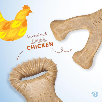 Benebone Puppy 2-Pack Dental Chew/Wishbone Real Chicken Small - Image 2