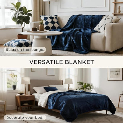 gogobunny Waterproof Bed Blanket, Reversible Sherpa Fleece Throw Blanket - Image 3