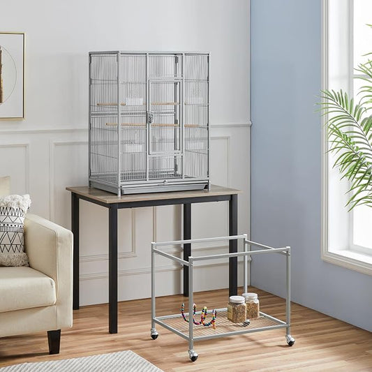 Topeakmart 53.5inch Height Large Bird Cage Extral Space Parrot Cage - Image 2