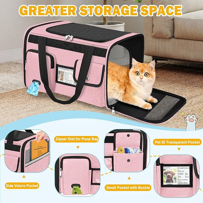 HUANLANG Soft-Sided Cat Carrier Airline Approved, Dog Carriers - Image 2