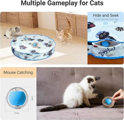 Interactive Cat Toys for Indoor Cats Automatic Motion Activated Moving Ball - Image 3