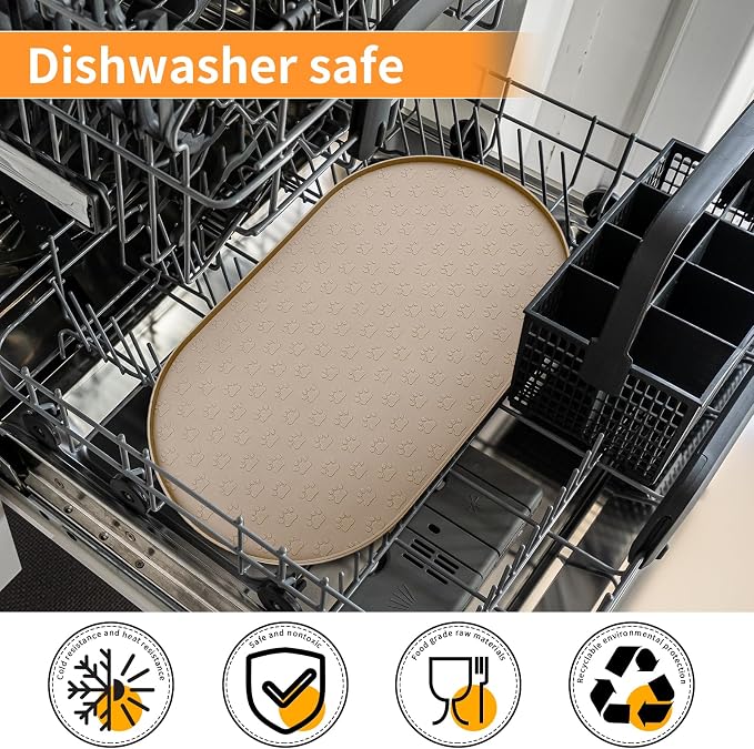 KPWACD Dog Food Mat Anti-Slip Bowl Mats - Image 7