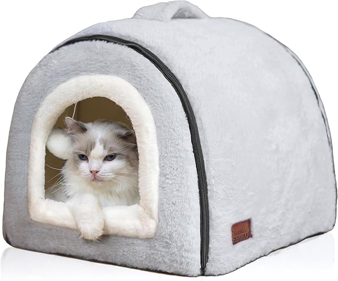 Cat Bed for Indoor Cats，Foldable cat cave，Anti-Slip & Water-Resistant by Unknown