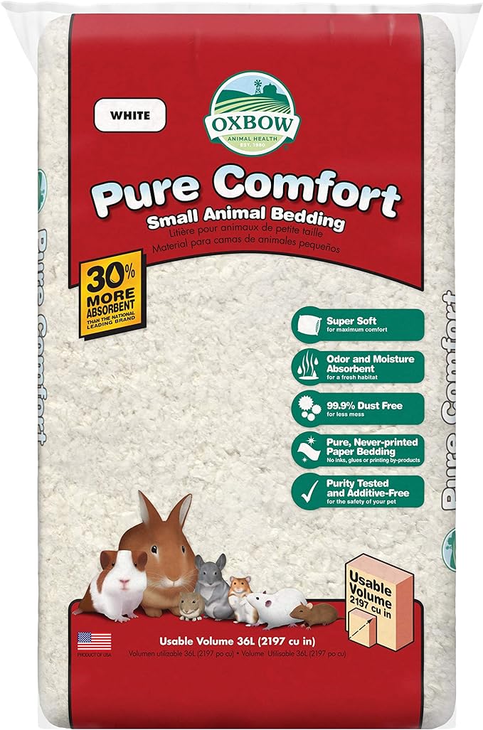 Oxbow Pure Comfort Small Animal Bedding, Odor & Moisture Absorbent Litter by OxbowAnimalHealth