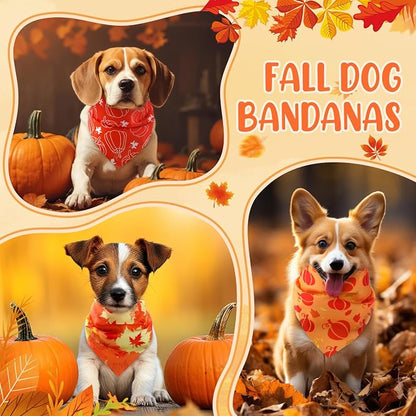 Weewooday 50 Pcs Thanksgiving Fall Dog Bandanas Bulk - Image 6