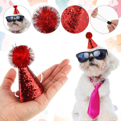 10 Pack Mini Small Dog Hats Cat Birthday Party Hat - Image 3