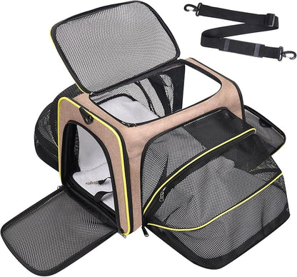Premium Pet Carrier – Dog & Cat Travel Bag, Airline Approved, Soft-Sided Design by Unknown