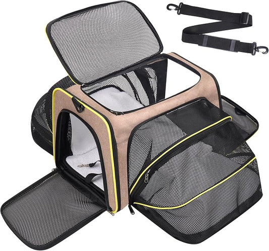 Premium Pet Carrier – Dog & Cat Travel Bag, Airline Approved, Soft-Sided Design by Unknown