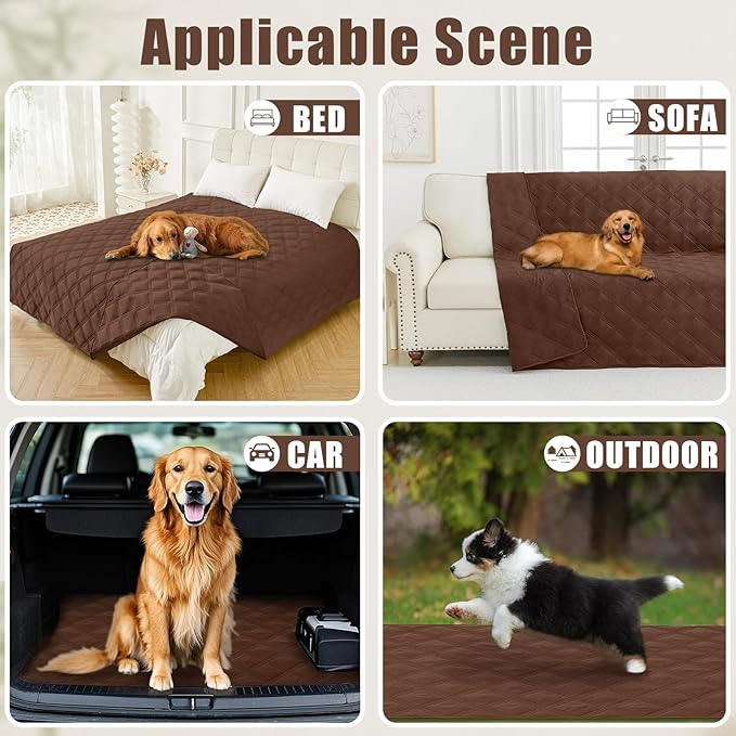 Smiry Waterproof Dog Bed Cover Blanket 52x82, Soft Reversible Pet Blanket - Image 5