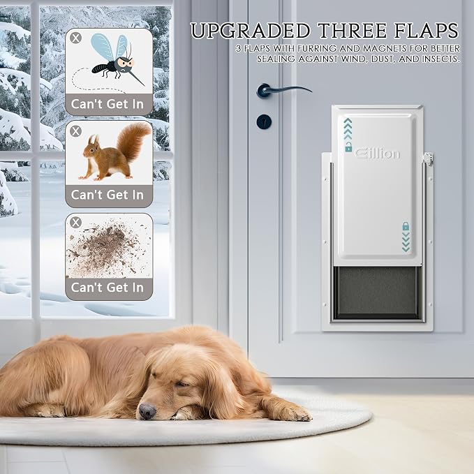Extra Large Dog Door for Exterior Door, Doggy Door - Image 3