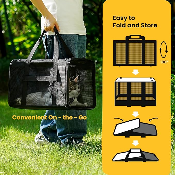 Dog Carrier Bag, Soft-Sided Pet Carriers - Image 7