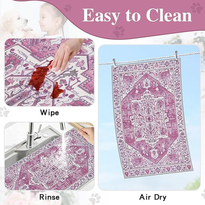 famibay Dog Food Mat, Absorbent Cat Dog Mats - Image 6